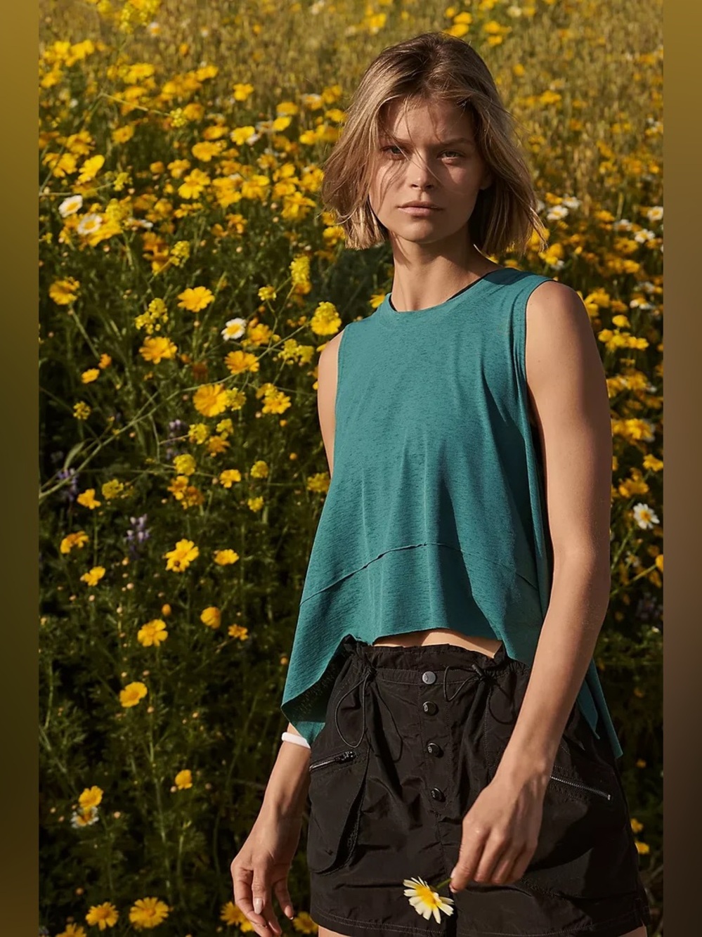 NWT! FP Free People Tempo UV Protection Tank Sz Large